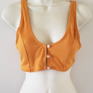 Orange Textured Bralette